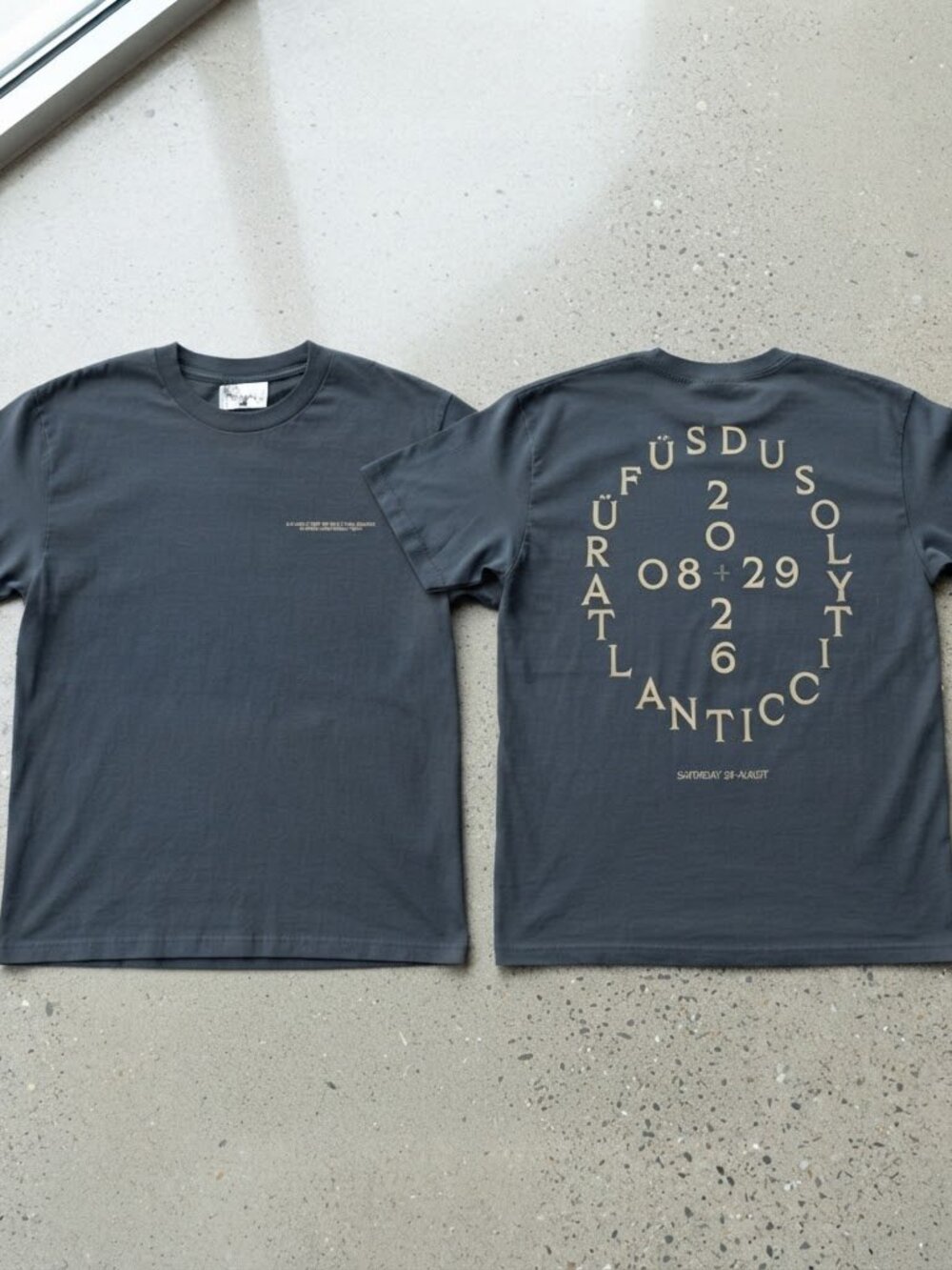 Rüfüs Du Sol Tour 2026 Atlantic City Concert Gray T-Shirt S-4XL